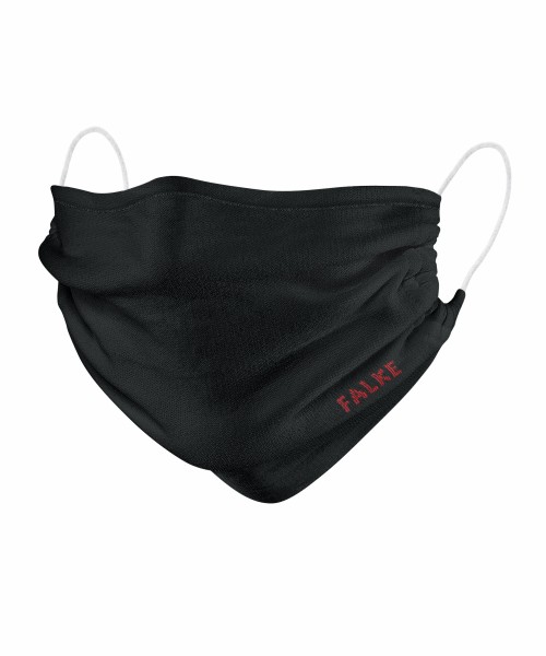 FALKE 2-Pack Unisex Mund-Nasen-Maske schwarz