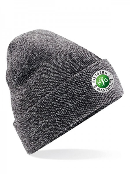 HSG Cuffed Beanie grau melliert
